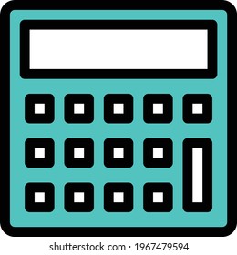 accounting vector colour line icon