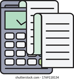 icono de color plano de vector de contabilidad 