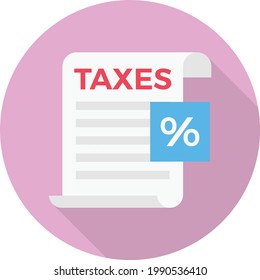 accounting vector flat colour icon