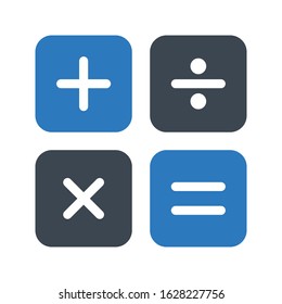 accounting vector glyph color icon 