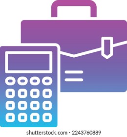 Icono de vector de contabilidad. Se puede usar para imprimir, móviles y aplicaciones web.