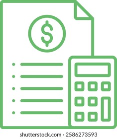Accounting vector icon. Can be used for printing, mobile and web applications.
