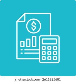 Accounting vector icon. Can be used for printing, mobile and web applications.