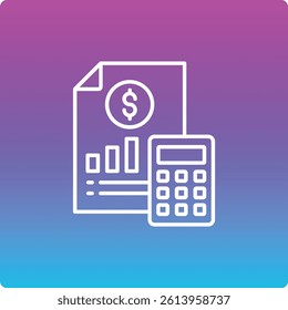 Accounting vector icon. Can be used for printing, mobile and web applications.