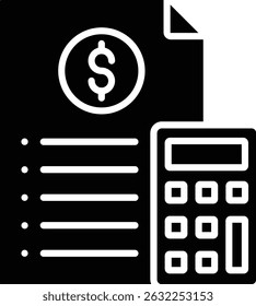Accounting vector icon. Can be used for printing, mobile and web applications.