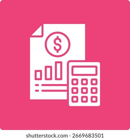 Icono de Vector contable. Se puede utilizar para aplicaciones de impresión, móviles y de Web.