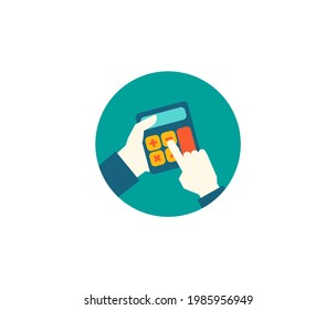 Accounting vector icon. Editable stroke. Symbol in Line Art Style for Design, Presentation, Website or Apps Elements, Logo. Pixel vector graphics - Vector