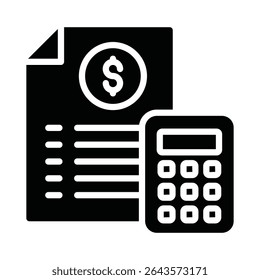 Accounting Vector Icon which can easily modify or edit
