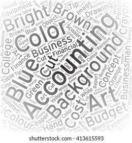 Accounting,Word cloud art background