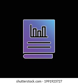 Icono de vector de gradiente azul de cuentas
