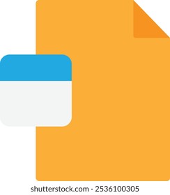 Accounts Finance Document Icon Vector Flat Illustration