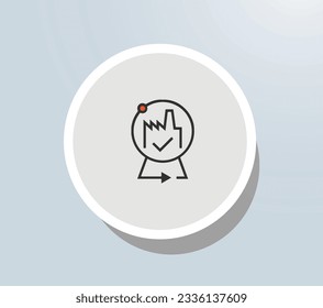 Diseño vectorial de icono de prácticas recomendadas pagables