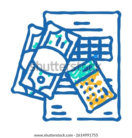 accounts payable business process doodle icon sketch vector. accounts payable business process sign. isolated symbol illustration