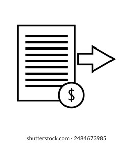 Accounts payable icon illustrated in vector