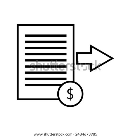 Accounts payable icon illustrated in vector
