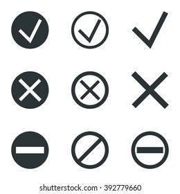 accpet and reject icons