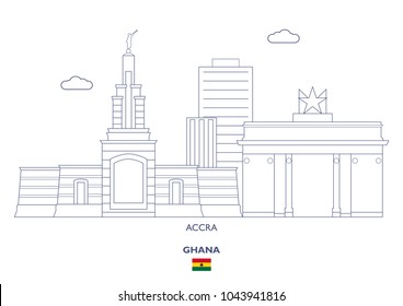 Accra Linear City Skyline, Ghana