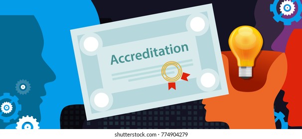 Accreditation Authorized Organization Business Certificate Paper With Stamp