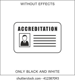Accreditation card icon