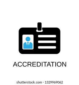 Accreditation Icon. Badge Symbol Design. Stock - Vector Illustration Can Be Used For Web