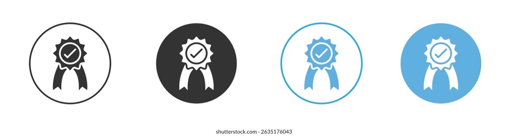 Accreditation icon Editable flat style, illustration icons