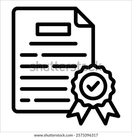 Accreditation Icon Element For Design