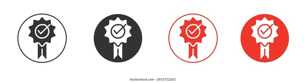 Accreditation icon for logo, vector sign symbol for design