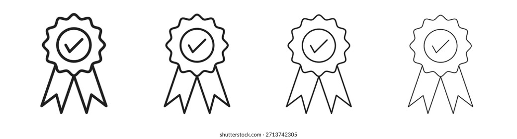 Accreditation icon. Vector isolated pictograms.