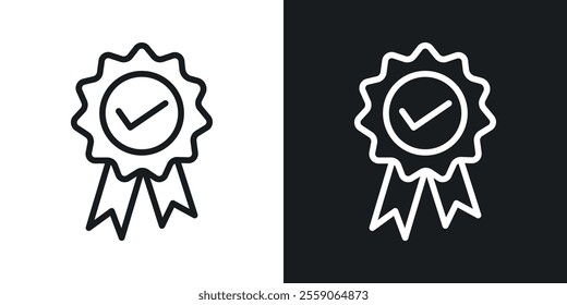 Accreditation icons. vector set in black colors