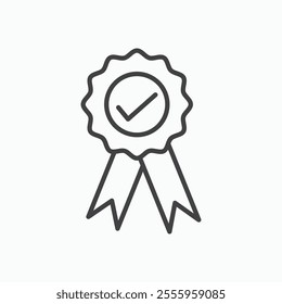 Accreditation isolated icon. vector illustration.