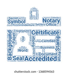 accreditation word cloud. tag cloud about accreditation