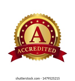 Accredited gold badges and labels