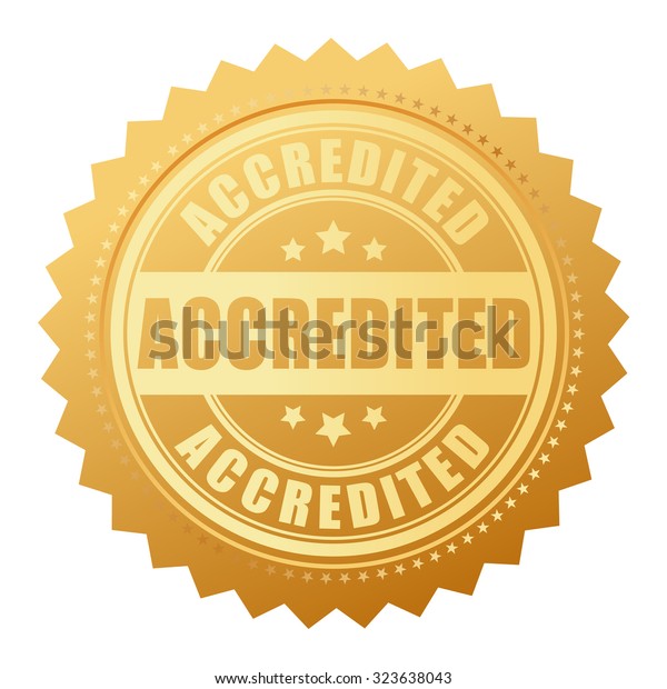 Accredited Gold Certificate Stock Vector (Royalty Free) 323638043