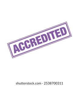 Accredited Letter Rubber Stamp Template