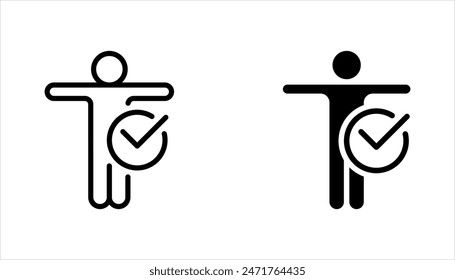 Accsessibility line icon set universal accsess vector illustration on white background