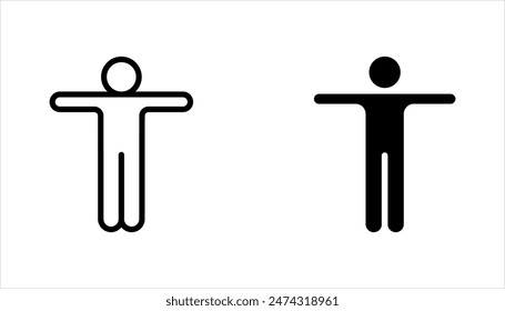 Accsessibility line icon set universal accsess vector illustration on white background