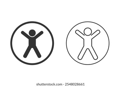 Accsessibility set icon universal accsess vector icon
