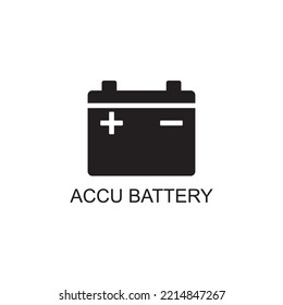 accu battery icon , accumulator
