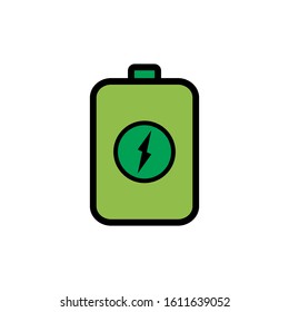 accu battery icon design vector template