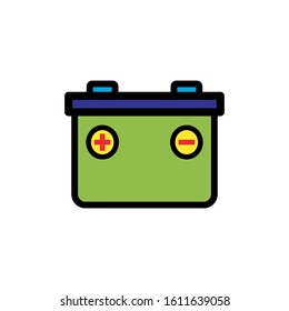 accu battery icon design vector template