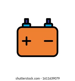 accu battery icon design vector template