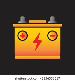 accu battery icon simple design art eps 10