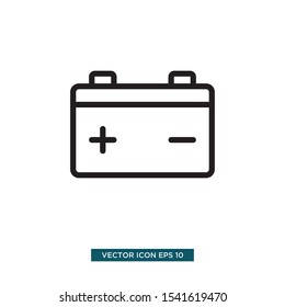 accu battery icon vector illustration template