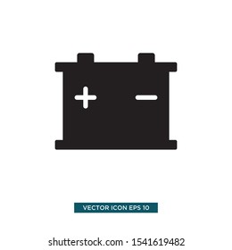 accu battery icon vector illustration template