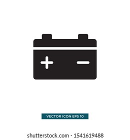 accu battery icon vector illustration template