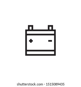 accu battery icon vector symbol template