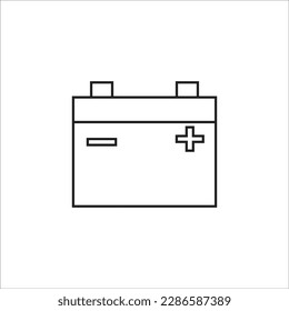 accu battery line new vector icon