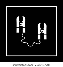 Accu jumper tools for car electical trouble illustration