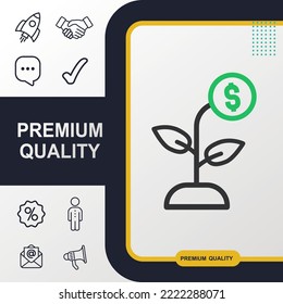 Accumulation icon graphic elements for your work