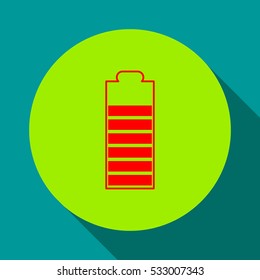 Accumulator battery.Icon.